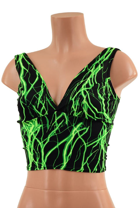 Midi Starlette Bralette in Green Lightning - Coquetry Clothing