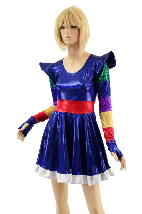 Rainbow Girl Skater Dress - Coquetry Clothing