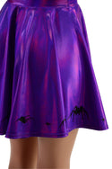 19" Grape Holographic Marching Spiders Skirt - 8