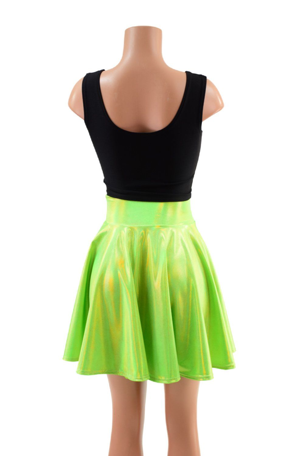 Green 2024 holographic skirt