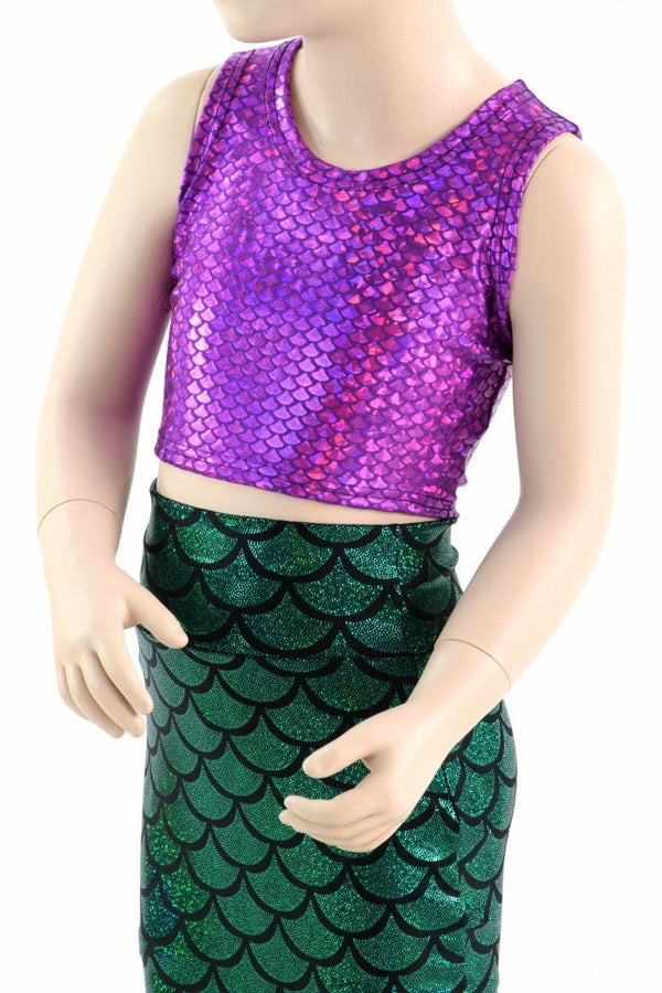 Girls Mermaid Skirt & Top Set - 5