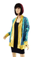 Not A Cardigan in Stardust with Gold Kaleidoscope Trim - 2