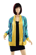 Not A Cardigan in Stardust with Gold Kaleidoscope Trim - 5