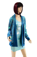 Stardust Not A Cardigan with Nile Blue Trim - 2