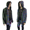 Mens Minky Reversible Jacket with Snap Front - 1