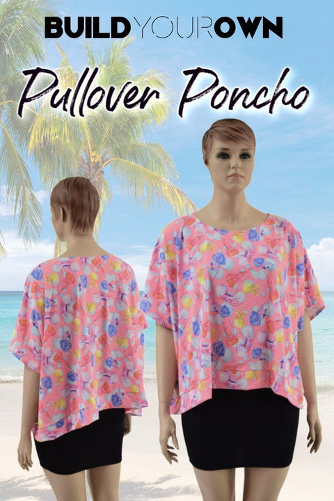 Build Your Own Drapey Pullover Poncho - Coquetry Clothing