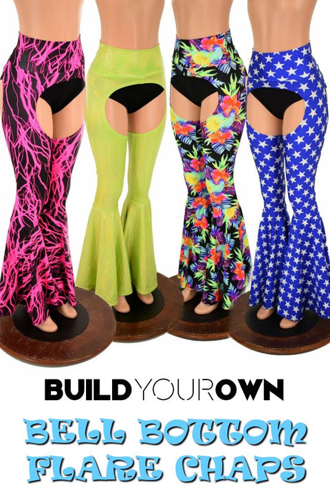 Build Your Own Bell Bottom Flare Chaps - Coquetry Clothing