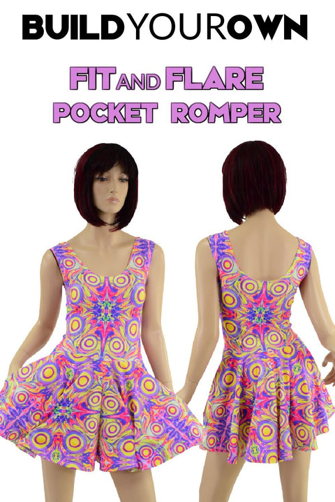 Build Your Own Fit and Flare Pocket Romper - Coquetry Clothing
