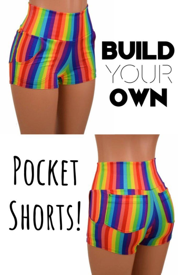 Build Your Own High Waist Shorts with Pockets - 1