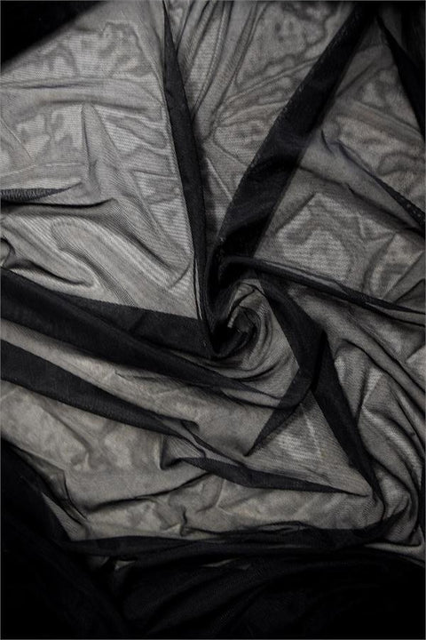 Black Mesh Fabric - Coquetry Clothing