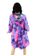 Minky A Line Reversible Coat in Razzle Dazzle and Galaxy - 9