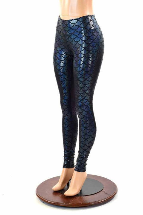 Black Dragon Scale Leggings - Coquetry Clothing