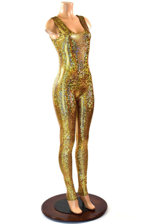 Gold Mermaid Tank Catsuit - Coquetry Clothing