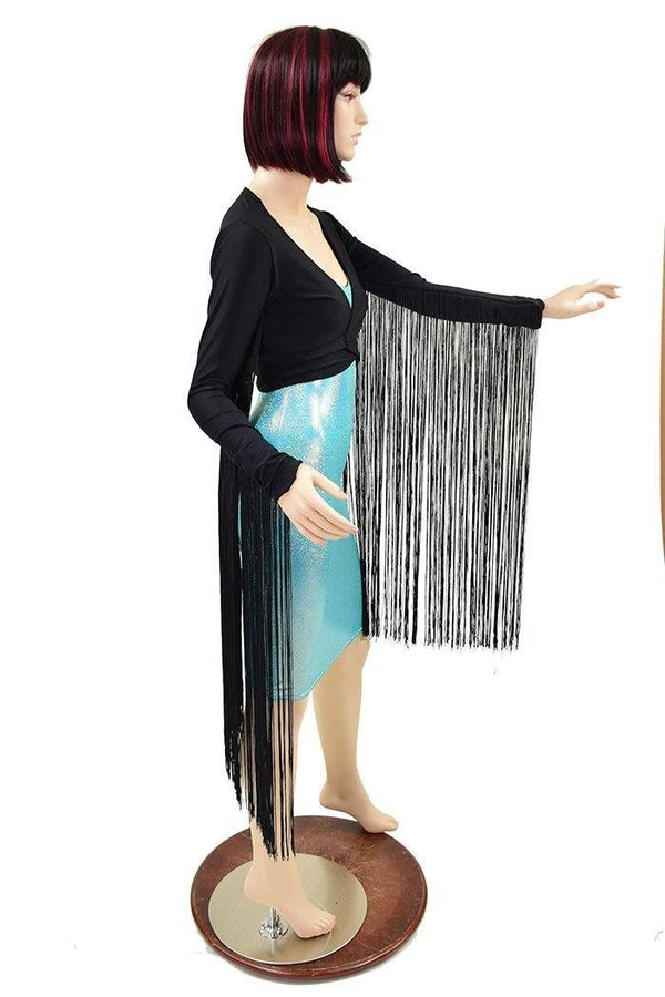 Build Your Own Wrap and Tie Crop Top with 30" Fringe - 6