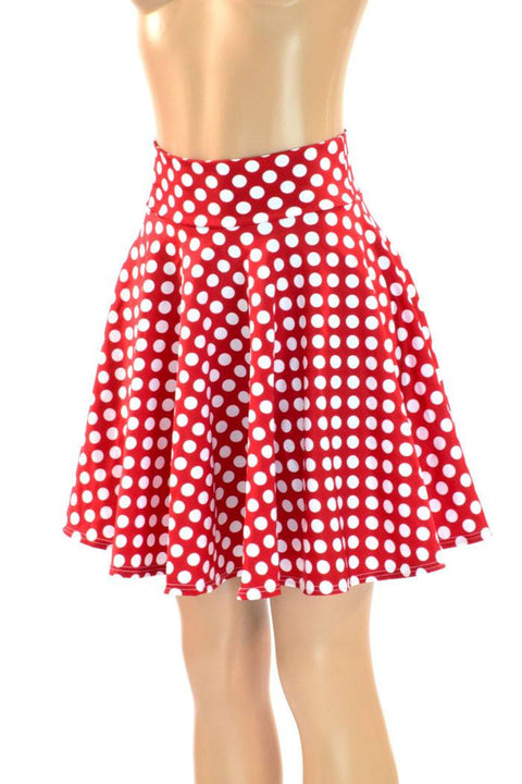 Polka Dot Minnie Skater Skirt - Coquetry Clothing