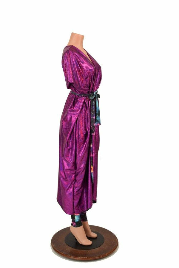 Galaxy and Fuchsia Sparkly Jewel Batwing Catsuit - 8