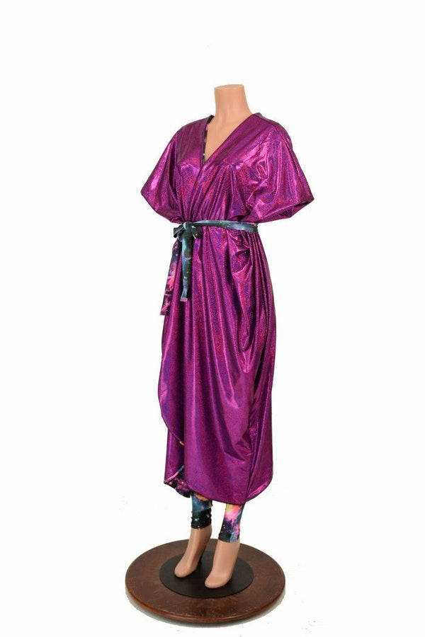 Galaxy and Fuchsia Sparkly Jewel Batwing Catsuit - 5