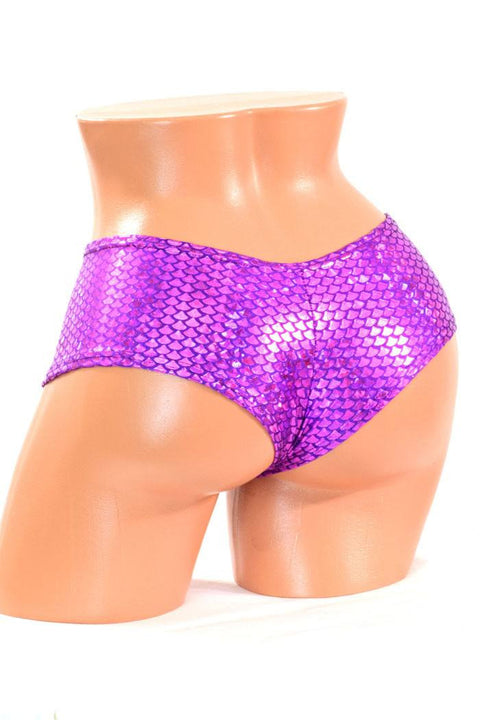 Purple Fish Cheeky Booty Shorts - Coquetry Clothing