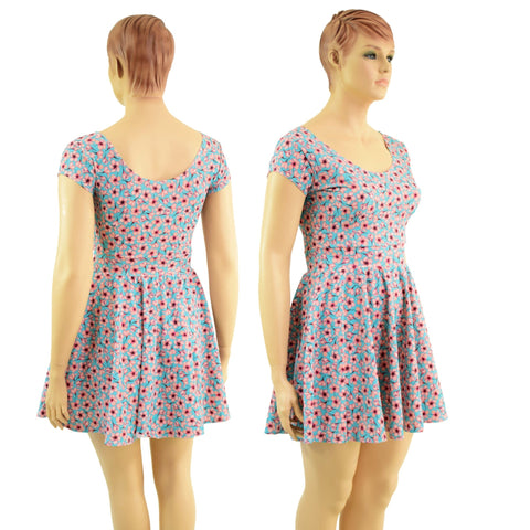 Cap Sleeve Skater Dress - Coquetry Clothing