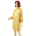 Gold Sparkly Jewel Sweatshirt Style Mini Dress - 2