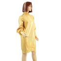 Gold Sparkly Jewel Sweatshirt Style Mini Dress - 3