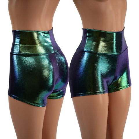 Scarab High Waist Shorts - Coquetry Clothing