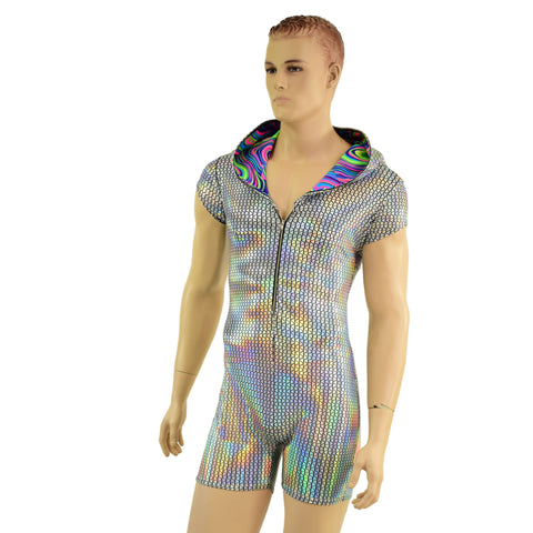 Mens Prism Romper with Zipper - Coquetry Clothing
