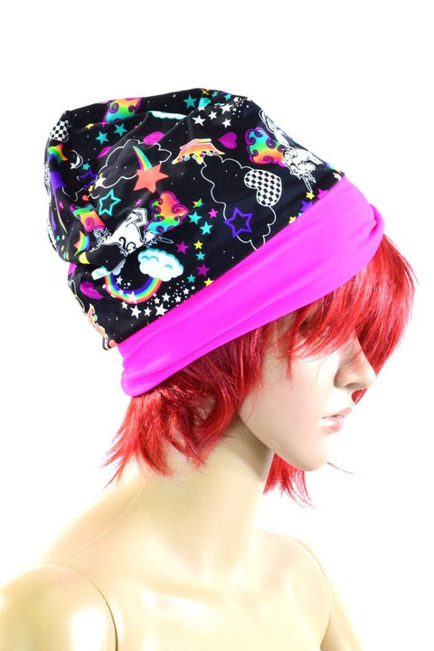 Unicorns & Rainbows Beanie Hat - Coquetry Clothing