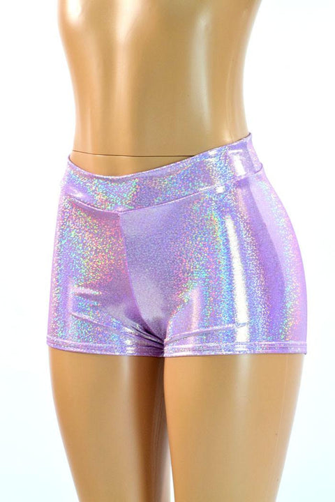 Lilac Midrise Shorts - Coquetry Clothing
