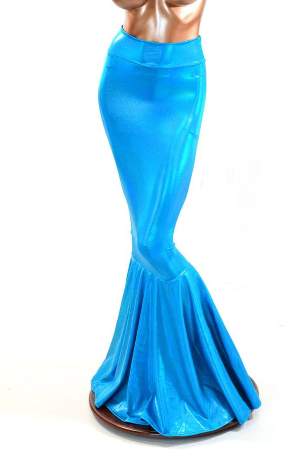 Peacock High Waist Mermaid Skirt - 1