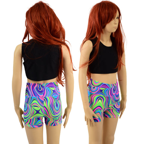 Kids Glow Worm Shorts - Coquetry Clothing