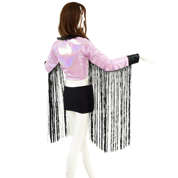 Showtime Zipper Front Jacket with Cuffs and 30" Fringe - 4