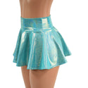 Seafoam Holographic Mini Rave Skirt - 2