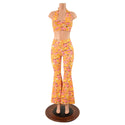 High Waist Solar Flares and Tie Back Halter in "What the Floral" - 2