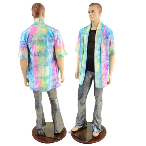 Mens Open Front Nomad Shirt in Spectrum - Coquetry Clothing