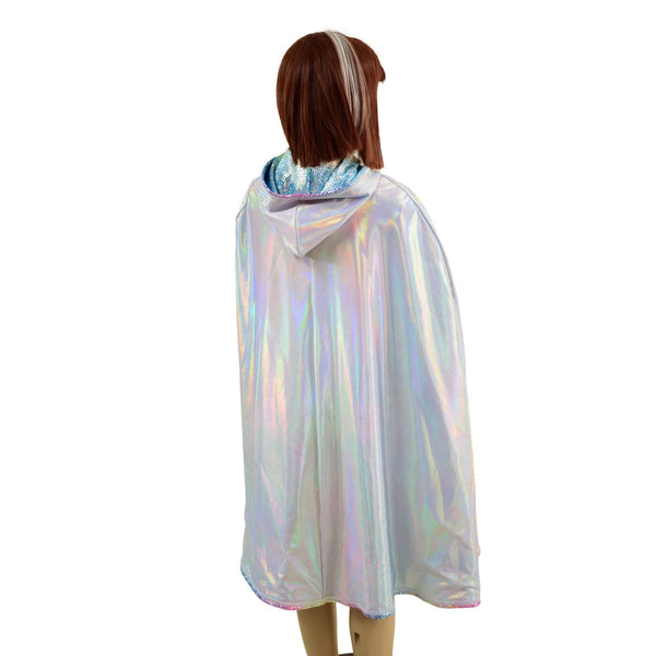 Kids Reversible Holographic Hooded Cape - 6