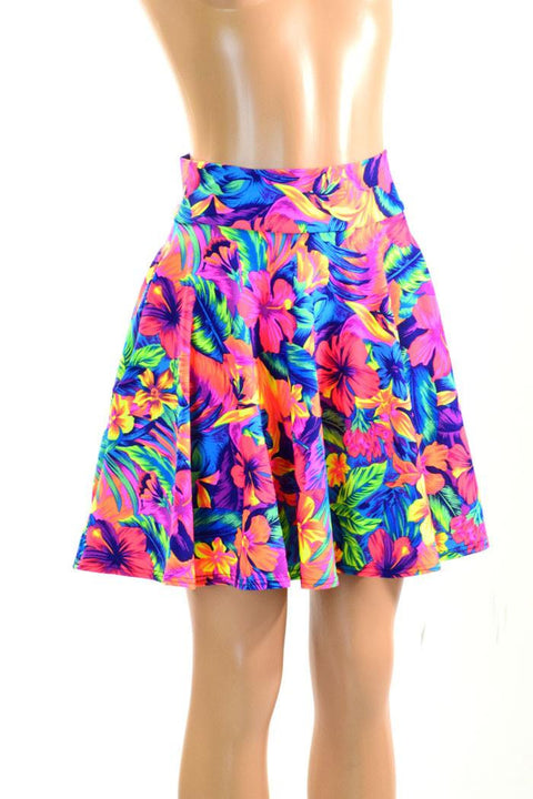 Tahitian Floral Pocket Skater - Coquetry Clothing