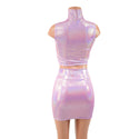 Lilac Crop Top & Bodycon Skirt Set - 4