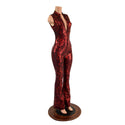 Primeval Red Sleeveless Stella Catsuit with Bootcut Leg - 3