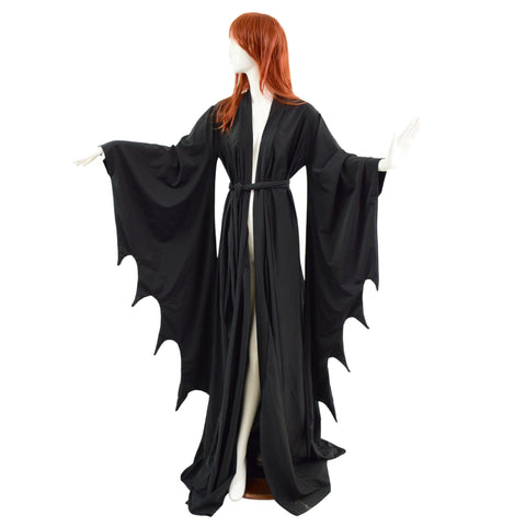 Succubus Sleeve Dressing Gown or Robe with Belt - Coquetry Clothing