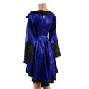 Blue Sparkly Jewel Pirate Coat with Star Noir Trim - 4