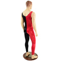 Mens Harlequin Red and Black Tank Catsuit - 4