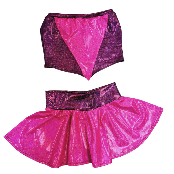 2PC Flora Set with Tube Top and Mini Skirt - 6