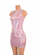 Lilac Full Length Top & Bodycon Skirt Set - 1