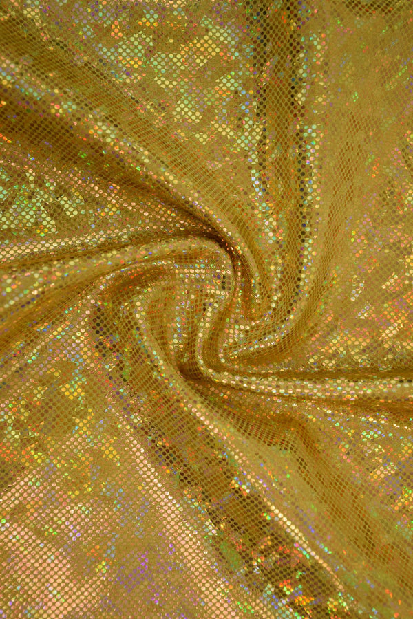 Gold Kaleidoscope Cap Sleeve Skater Dress - 6