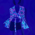 Wrap & Tie Top with Trumpet Sleeves in Glow Worm - 1