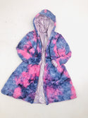Minky A Line Coat in Razzle Dazzle and Lilac Holographic - 9