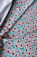 Cherry Blossom Print Spandex Fabric - 2