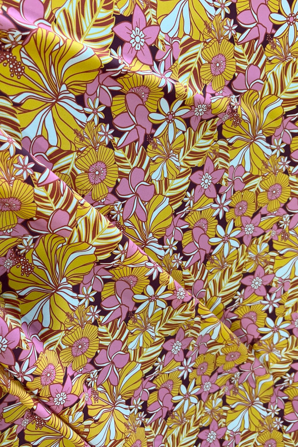 "What The Floral" Print Spandex Fabric - 4