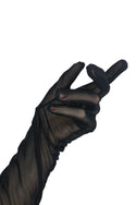 Black Mesh Gloves - 3